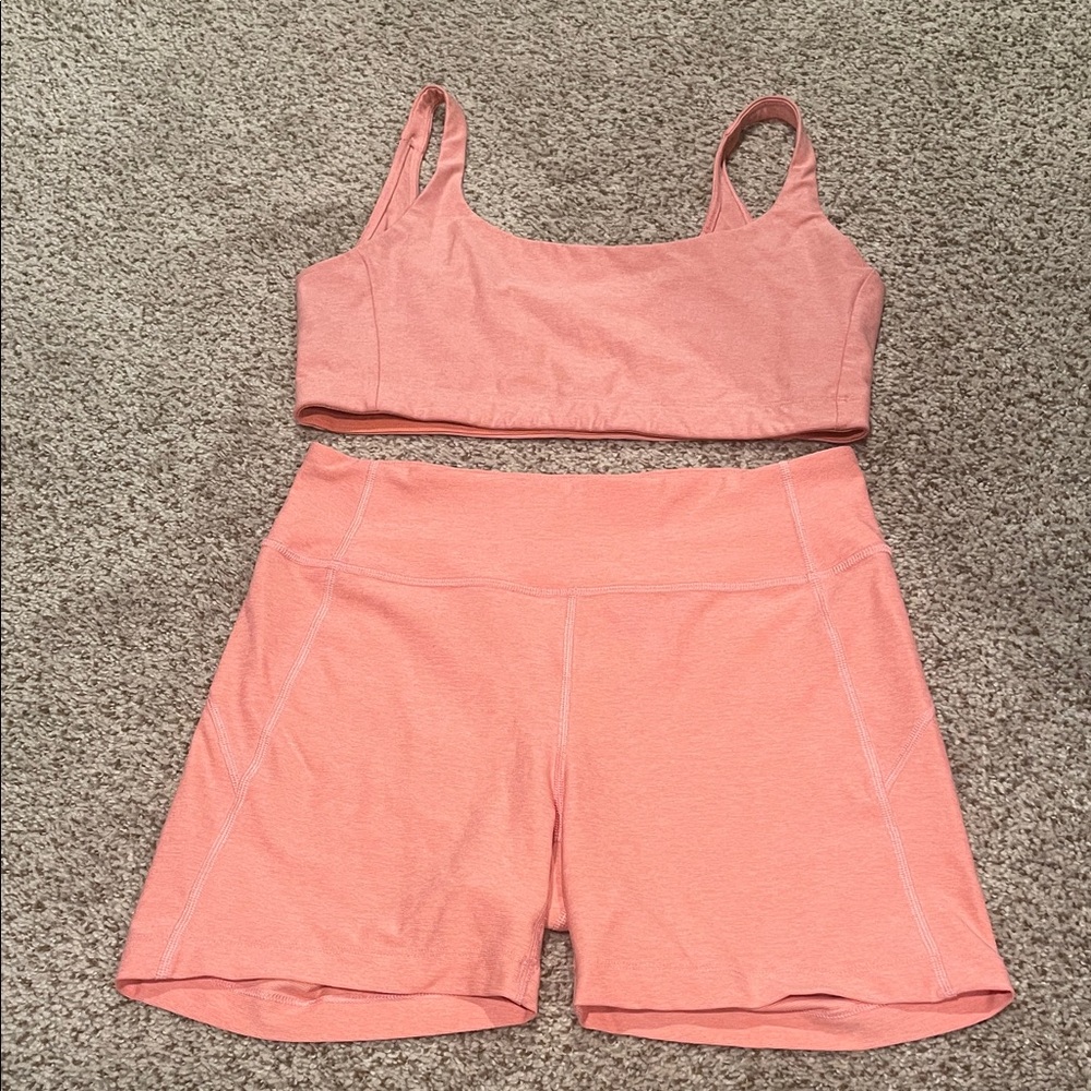 Outdoor Voices Sports Bra and Shorts Set
